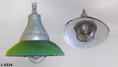 Light, China hat, 16"diameter, hazardous location, w/ globe and guard, stock number L-0334