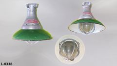 Light, China hat, 16"diameter, hazardous location, w/ globe and, stock number L-0338