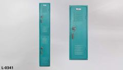Locker Doors, 2 tier, w/ combination locks, 12"w x 72"t, stock number L-0341