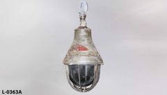 Light, hazardous location, incandescent, hanging, globe is 6"diam. x, stock number L-0363a