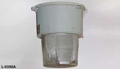 Light, hazardous location, incandescent, hanging, globe is 9"diam. x, stock number L-0390a