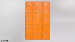 Locker, 5 tier, 12"w x 15"d x 60"t, stock number L-0406