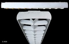Light, 4' fluorescent, eggcrate, w/ attached metal side panel, (uses, stock number L-0416