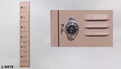 Locker, 6 tier, 12"w x 15"d x 72"t, stock number L-0419