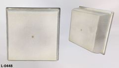 Light, ceiling mount, square w /smooth plastic lens,12"w x 12"d x 5"t, stock number L-0448