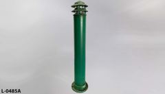 Light, park/walkway, bollard-style, "Malibu" style light on top, w, stock number L-0485