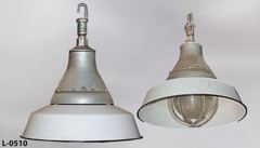 Light, China hat, 16"diameter, white, hazardous location, w/ globe, stock number L-0510
