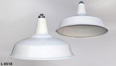 Light, China hat, 20"diameter, white, stock number L-0518