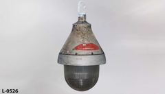 Light, hazardous location, incandescent, hanging, globe is 8"diam. x, stock number L-0526