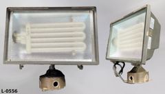 Light, exterior flood, fluorescent w/ junction box, stock number L-0556
