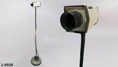 Interrogation Room Freestanding Camera, video recorder, mounted on, stock number L-0559