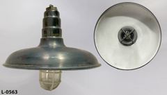Light, China hat, 16"diameter, black, w/ flush mount vapor light, stock number L-0563