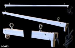 Light, 4' fluorescent, basic shop light, (uses 1 bulb, not included), stock number L-0673