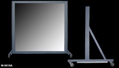 Mirror, dance studio, castered, frame is 78"w x 78"t, mirror is 71"w, stock number M-0018a