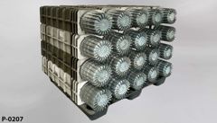 Pallet, of (20) C-0684 plastic cannon propellant containers w/ caps, stock number P-0207