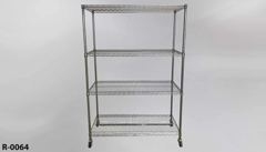 Rack, metro, w/ 4 shelves, castered, 48"w x 18"d x 77"t, stock number R-0064