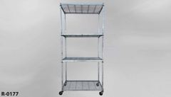 Rack, metro, w/ 4 shelves, castered, 36"w x 18"d x 75"t, stock number R-0177