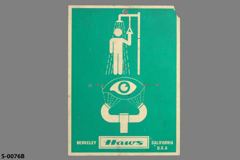 Sign-symbol for emergency shower/eyewash, stock number S-0076b