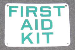 Sign-First Aid Kit, stock number S-0130a