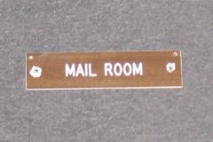 Sign-Mail room, stock number S-0195