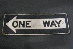Sign-One Way <, stock number S-0223