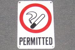 Sign-Smoking Permitted, stock number S-0253