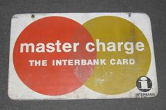 Sign-Master Charge the Interbank Card, period, metal, stock number S-0300