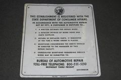 Sign-This Establishment Is Registered With The State Department., stock number S-0317