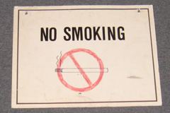 Sign-No Smoking, stock number S-0342