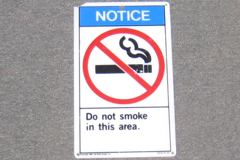 Sign-Notice Do Not Smoke In This Area, stock number S-0370