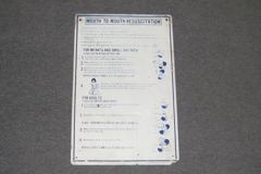 Sign-Mouth To Mouth Resuscitation, stock number S-0384
