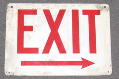 Sign-Exit, stock number S-0413