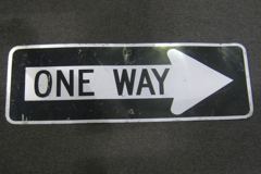 Sign-One Way, stock number S-0524