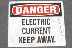 Sign-Danger Electrical Current Keep Away, stock number S-0553