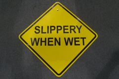 Sign-Slippery When Wet, black/yellow, 24x24, stock number S-0602
