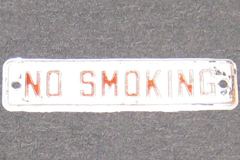 Sign-No Smoking, stock number S-0678