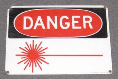 Sign-Danger X----, stock number S-0709