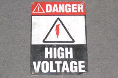 Sign-Danger High Voltage, stock number S-0733a