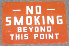 Sign-No Smoking Beyond This Point, stock number S-0759