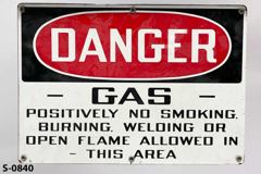 Sign-Danger Gas Positively No Smoking Burning Welding Or, photo 2 of 2