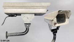 Security Camera, large, w/ plexiglass front, red light, and mounting, stock number S-0912a