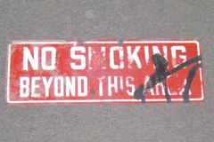 Sign-No Smoking Beyond This Area, stock number S-0923