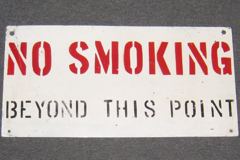 Sign-No Smoking Beyond This Point, stock number S-1030
