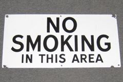 Sign-No Smoking In This Area, stock number S-1046
