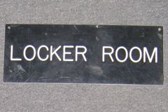 Sign-Locker Room, stock number S-1088