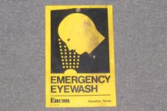 Sign-Emergency Eyewash, stock number S-1214