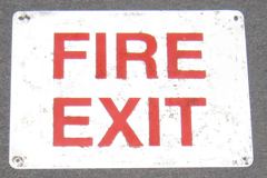Sign-Authorized Personnel Only / Fire Exit - two sided, stock number S-1286