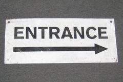 Sign-Entrance, stock number S-1303