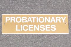 Sign-Probationary Licenses, stock number S-1657