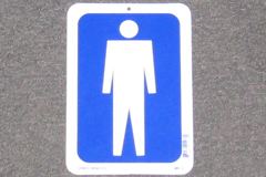 Sign-Mens' Restroom, stock number S-1946